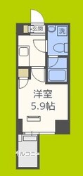 クレビオス南堀江の物件間取画像